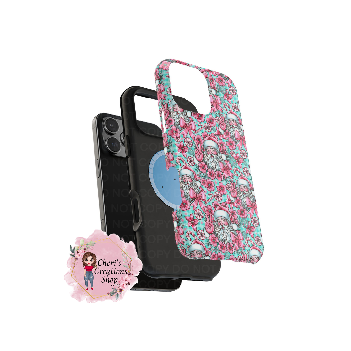 Pink Santa Magnetic Tough Case