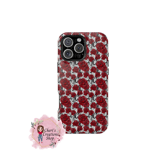 Floral Rose and Vines Magnetic Tough Case