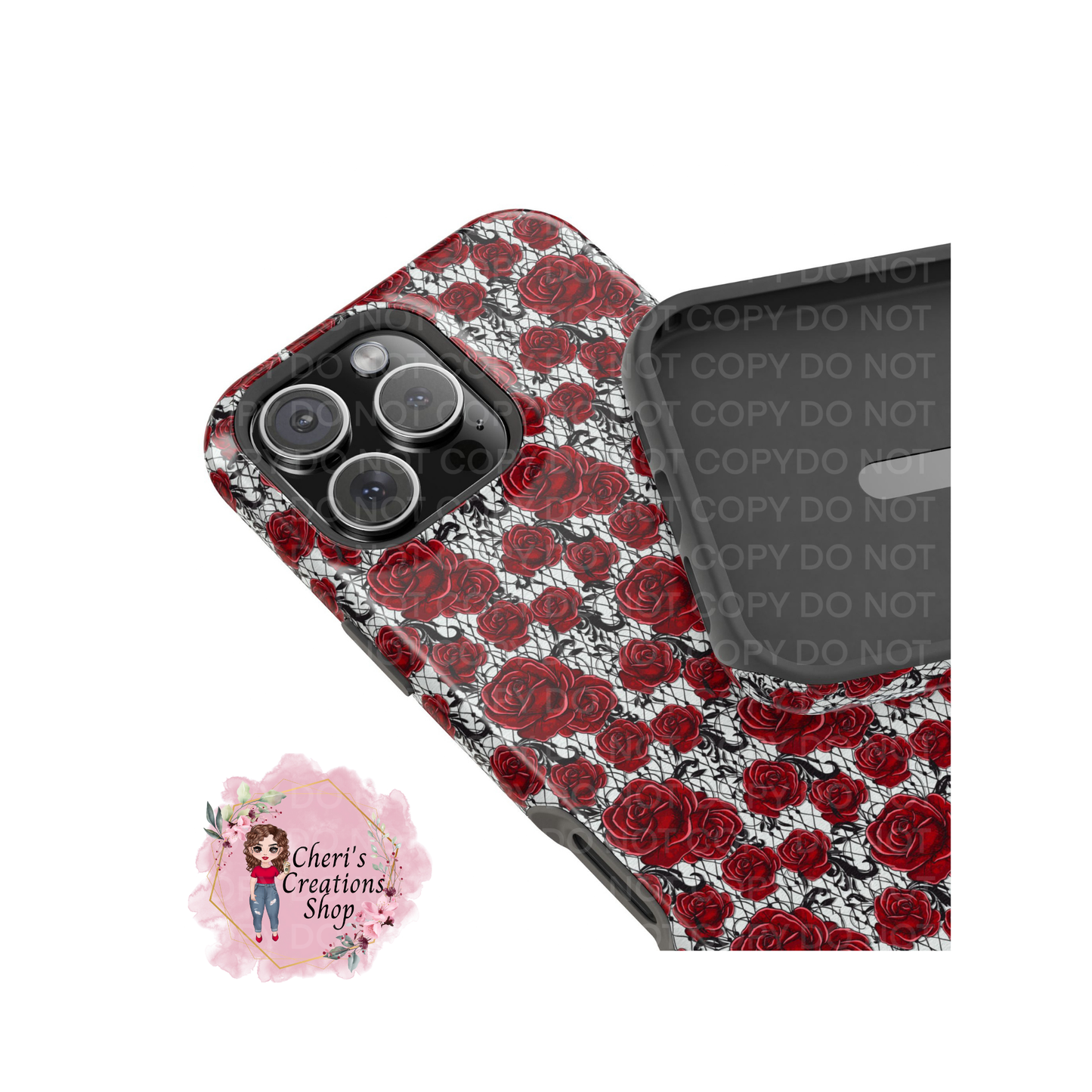 Floral Rose and Vines Magnetic Tough Case