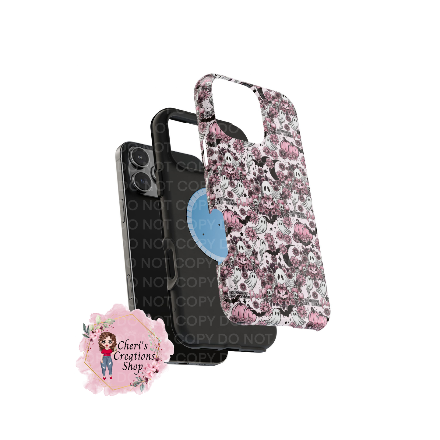 Vintage Ghost In October We Wear Pink Magnetic Tough IPhone Case