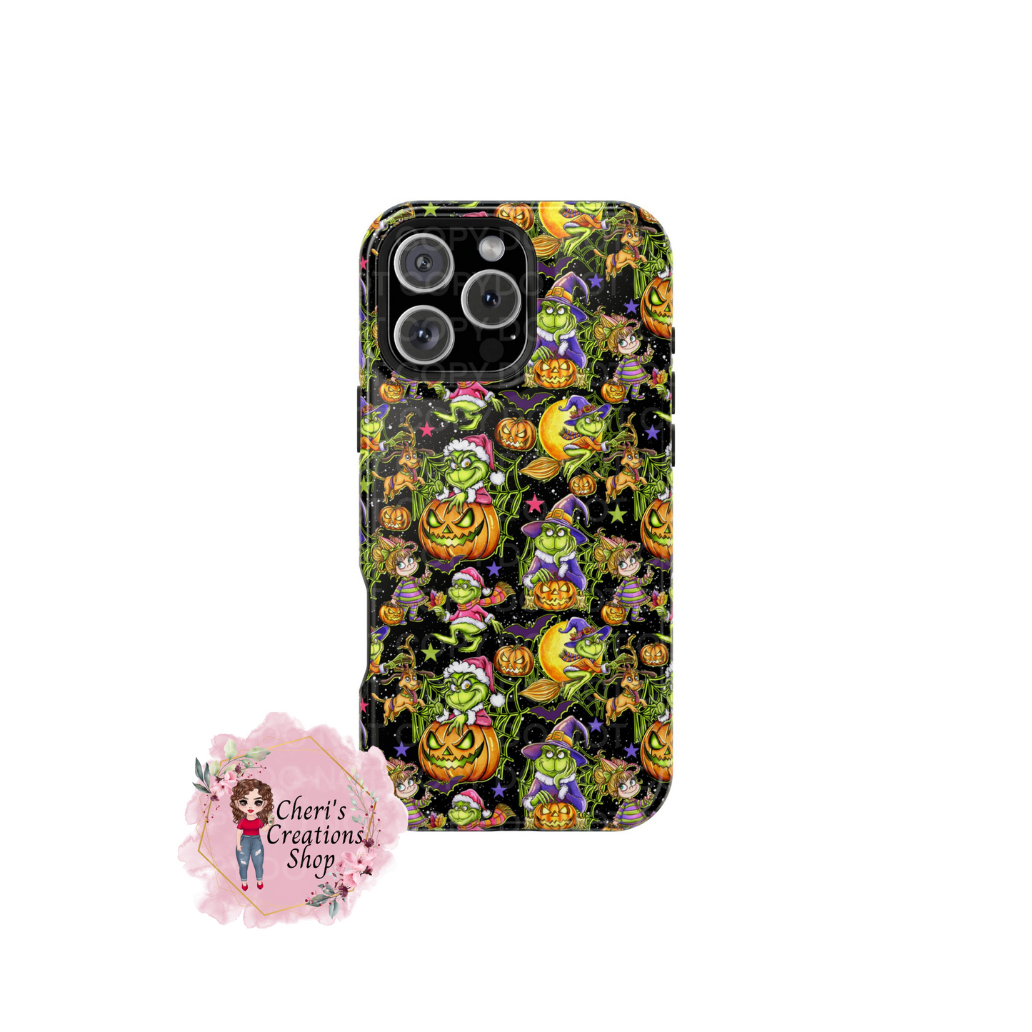 Mag Safe Green Guy Hallwoeen Phone Case