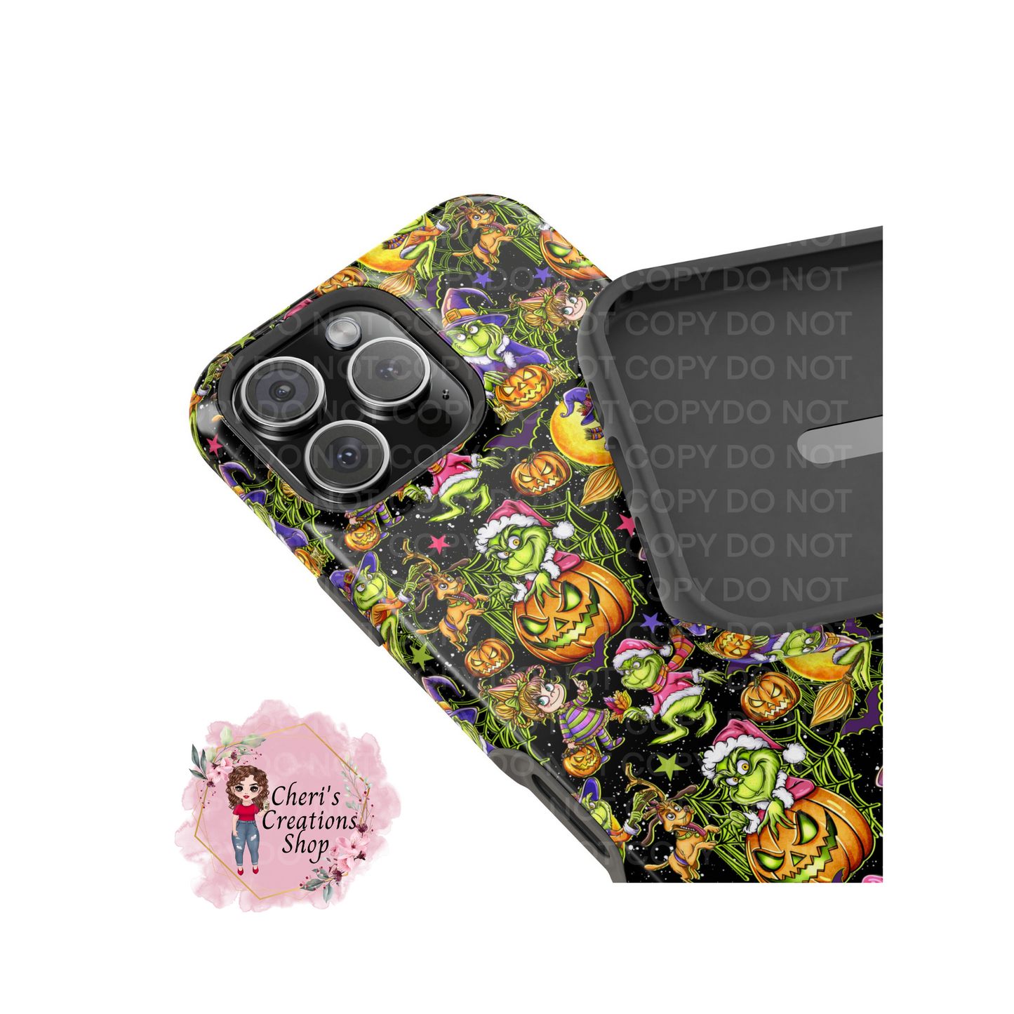 Mag Safe Green Guy Hallwoeen Phone Case
