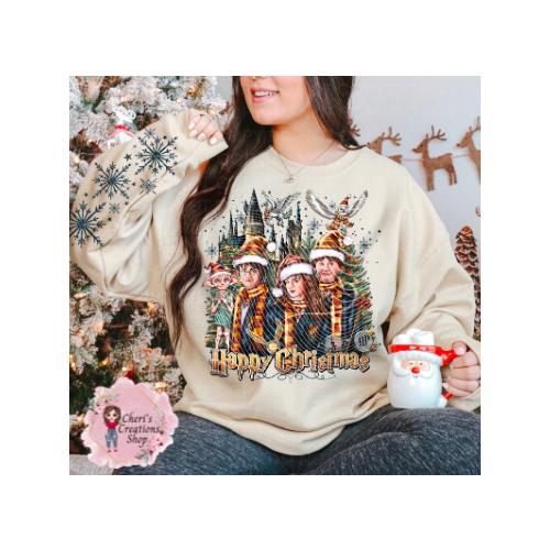 HP Happy Christmas Unisex Heavy Blend™ Crewneck Sweatshirt