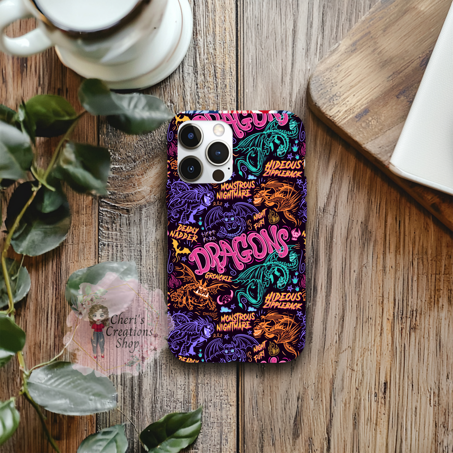 Dragon Phone Case for Android | Inspired by How to Train Your Dragon | Toothless & Light Fury | Fantasy Dragon Case | Samsung, Pixel, More