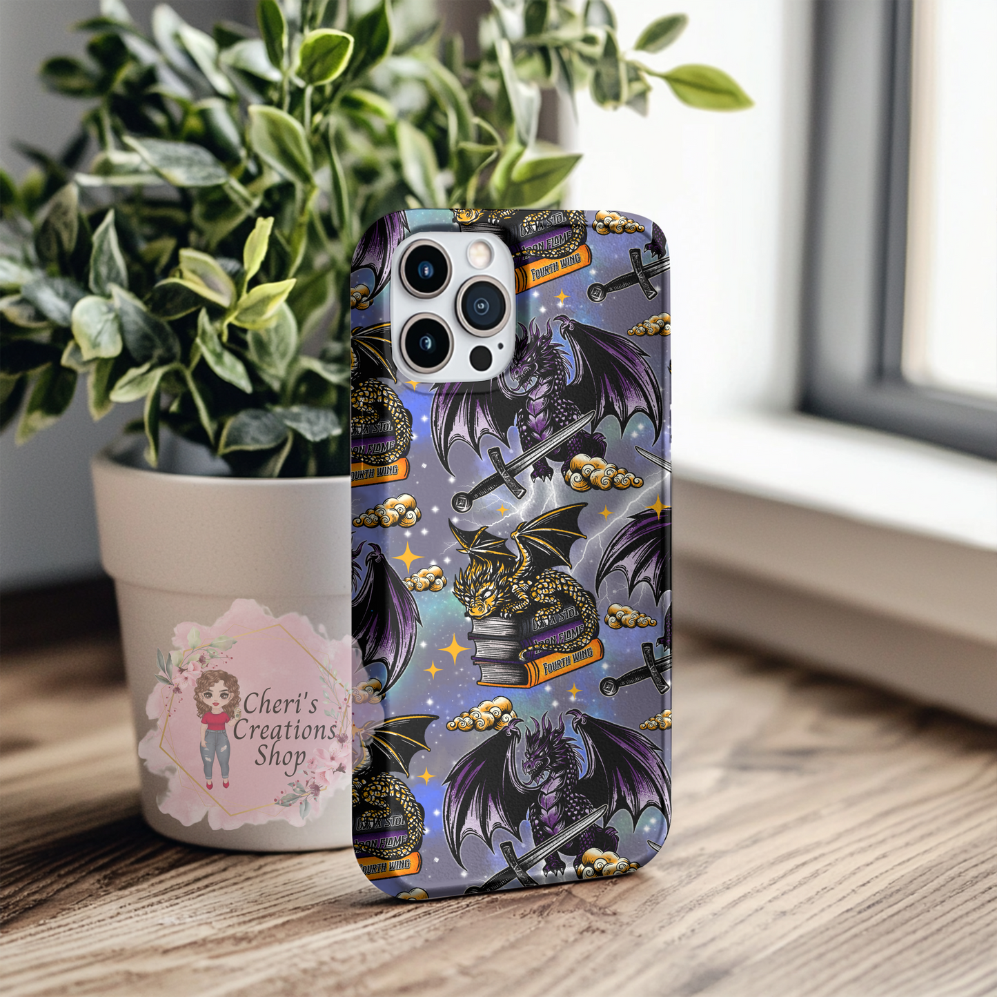 Empyrean Series Android Phone Case | IPhone Case | Dragon Riders Cover | Fourth Wing Bookish Gift | Fantasy Book Phone Case | Samsung Galaxy S24, S23, A Series