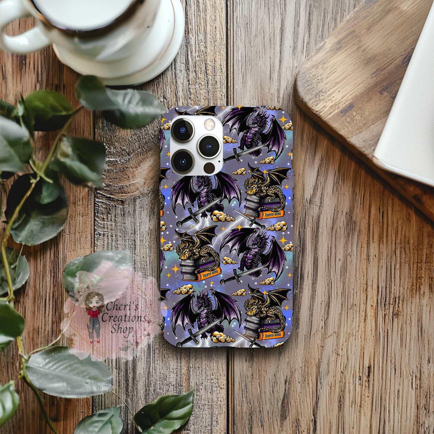 Empyrean Series Android Phone Case | IPhone Case | Dragon Riders Cover | Fourth Wing Bookish Gift | Fantasy Book Phone Case | Samsung Galaxy S24, S23, A Series