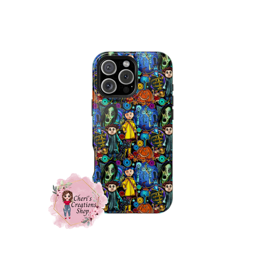 Spooky Girl Coraline Magnetic Tough Cases