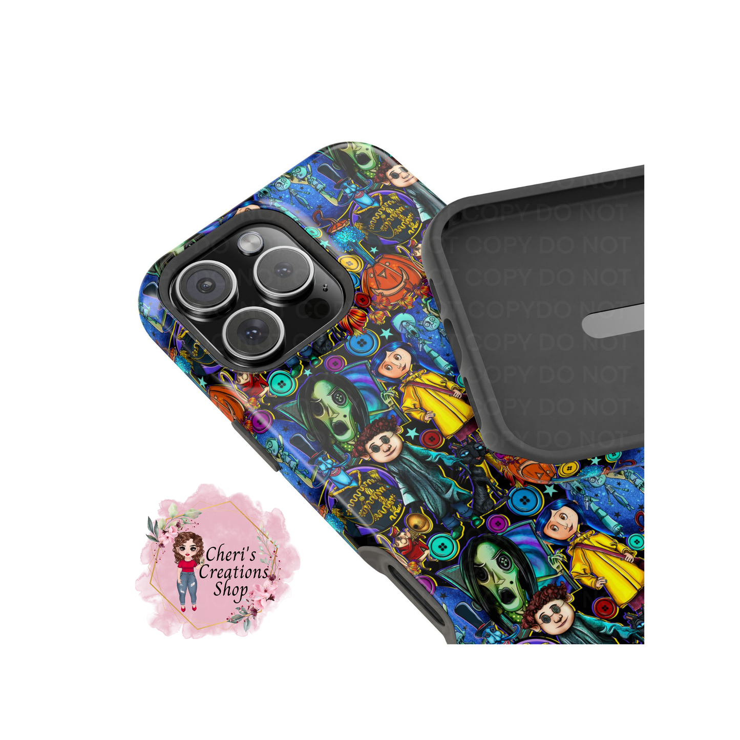 Spooky Girl Coraline Magnetic Tough Cases