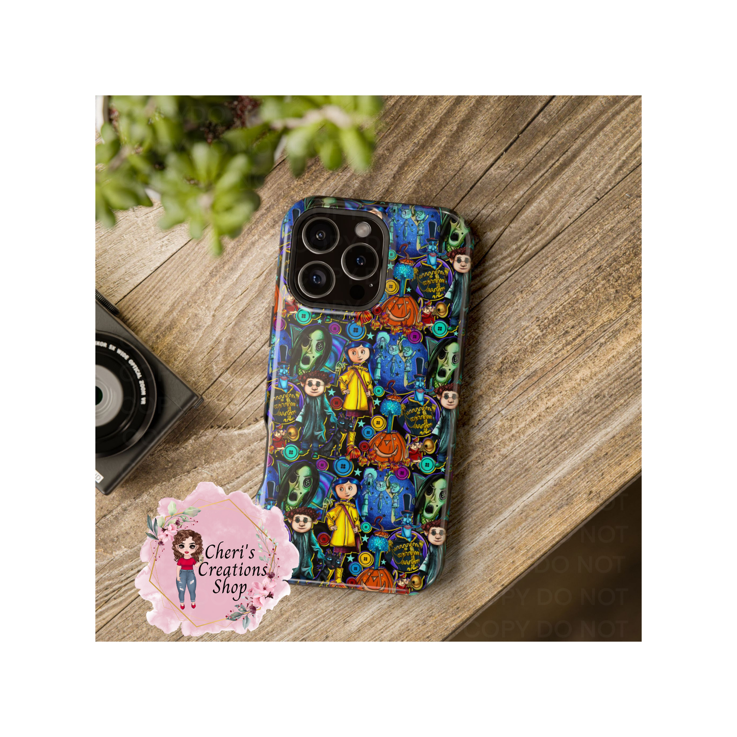 Spooky Girl Coraline Magnetic Tough Cases