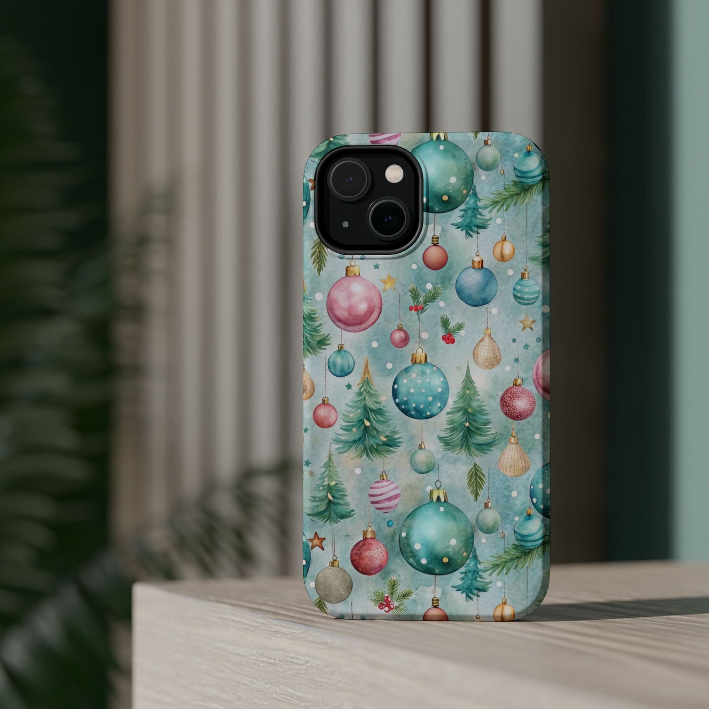 Watercolor Christmas Ornaments Magnetic Tough Case