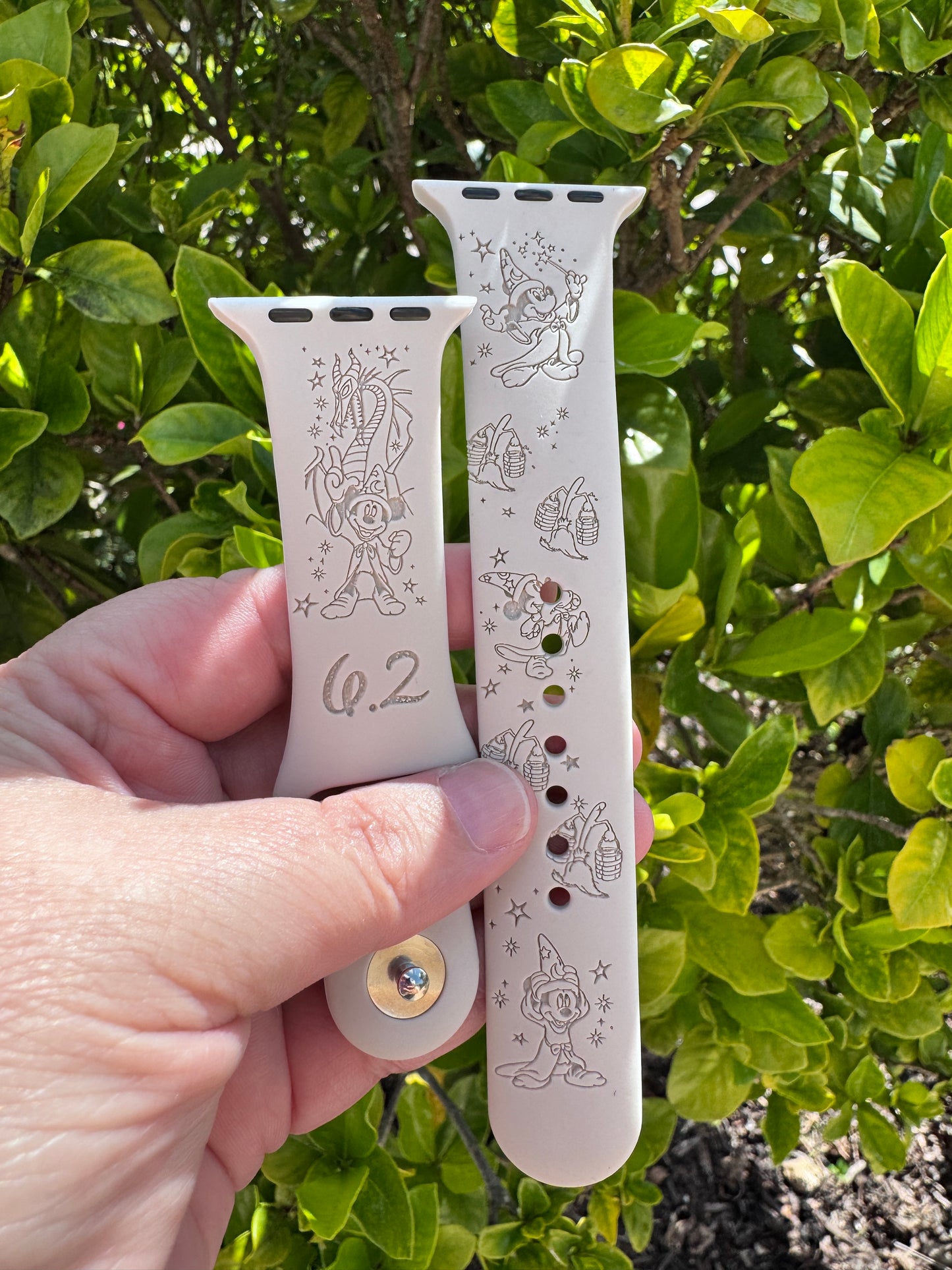 Apple Watch Band Compatible Disneyland Half Marathon Weekend Fantasia Mickey 6.2 Engraved Watch Strap