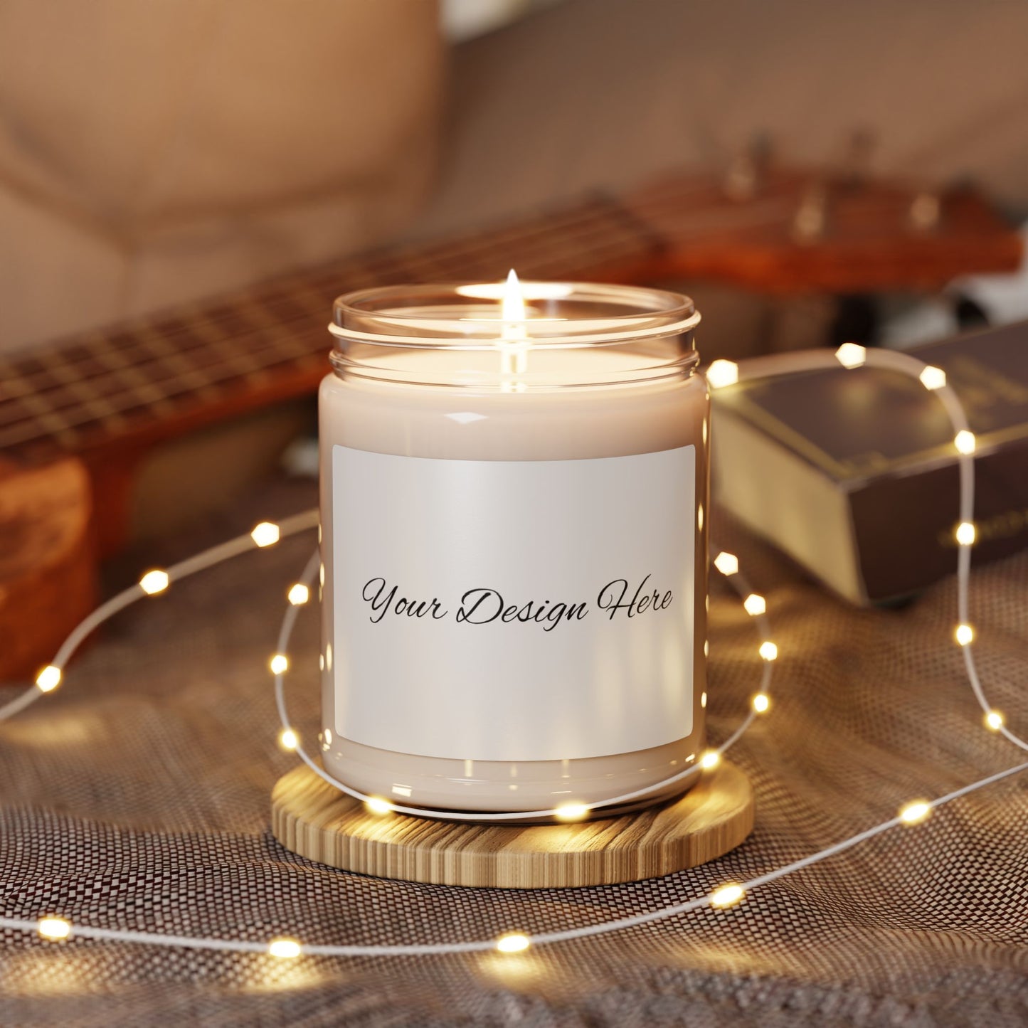 Custom Label Scented Soy Candle, 9oz