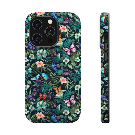 Butterflies and Flowers Magnetic Tough Case