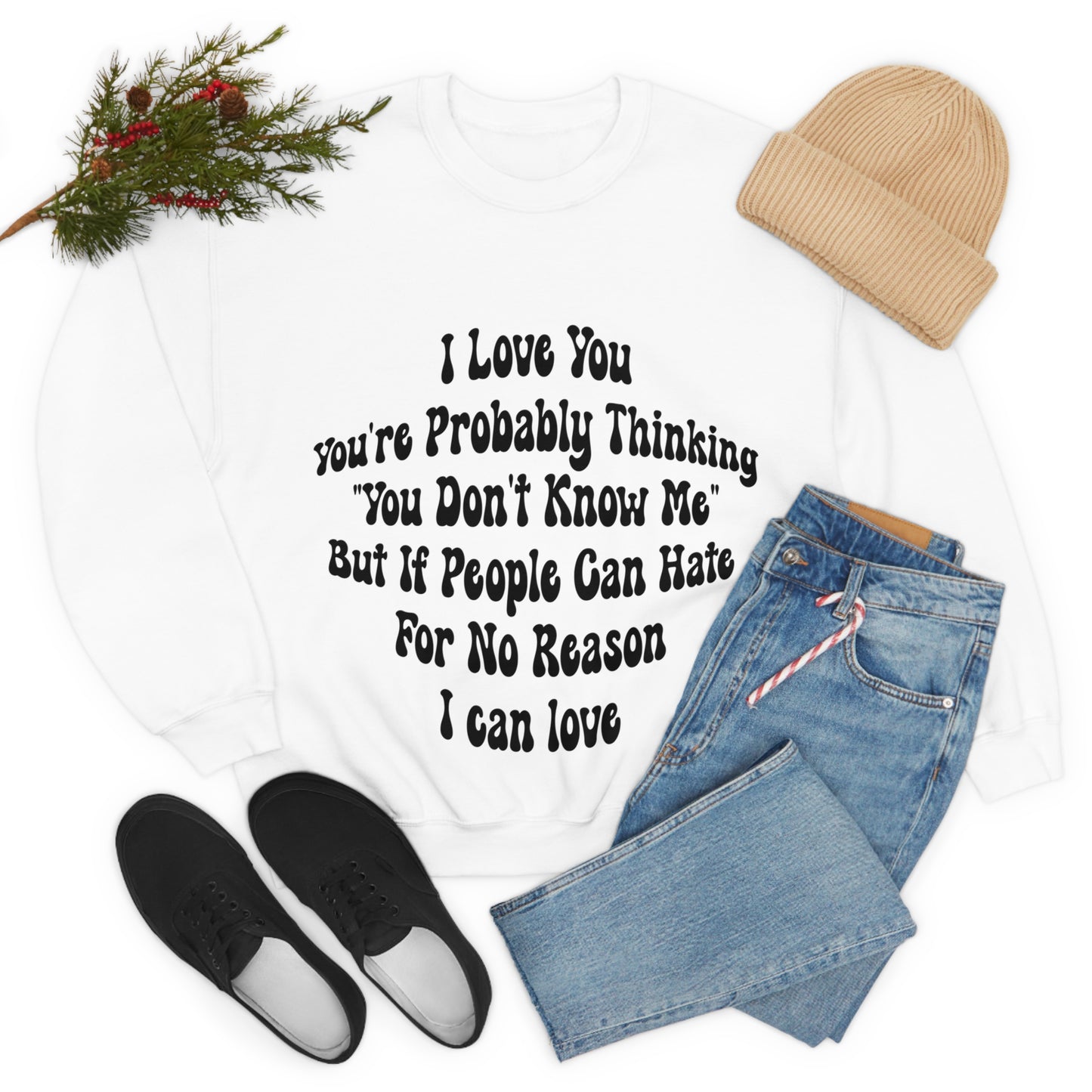 Love & Support: Suicide Prevention and LGBTQ+ Awareness Sweatshirt - Spread Love and Save Lives