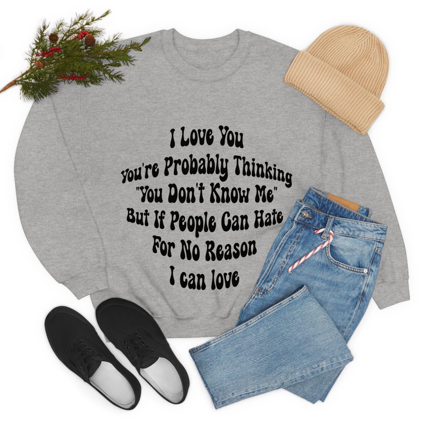 Love & Support: Suicide Prevention and LGBTQ+ Awareness Sweatshirt - Spread Love and Save Lives
