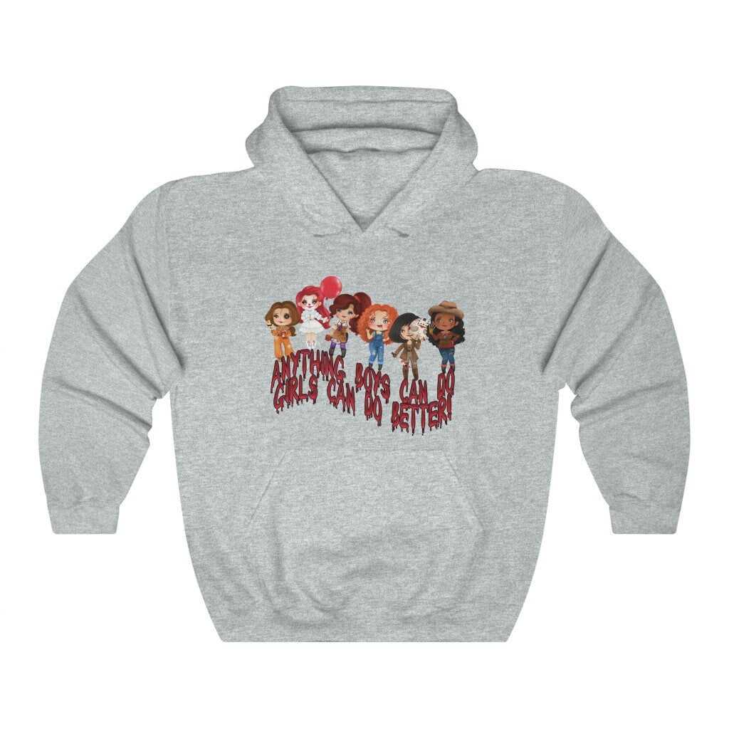 Halloween Horror Princess Anything Boys Can Do Girls Can do Better Sweatshirt