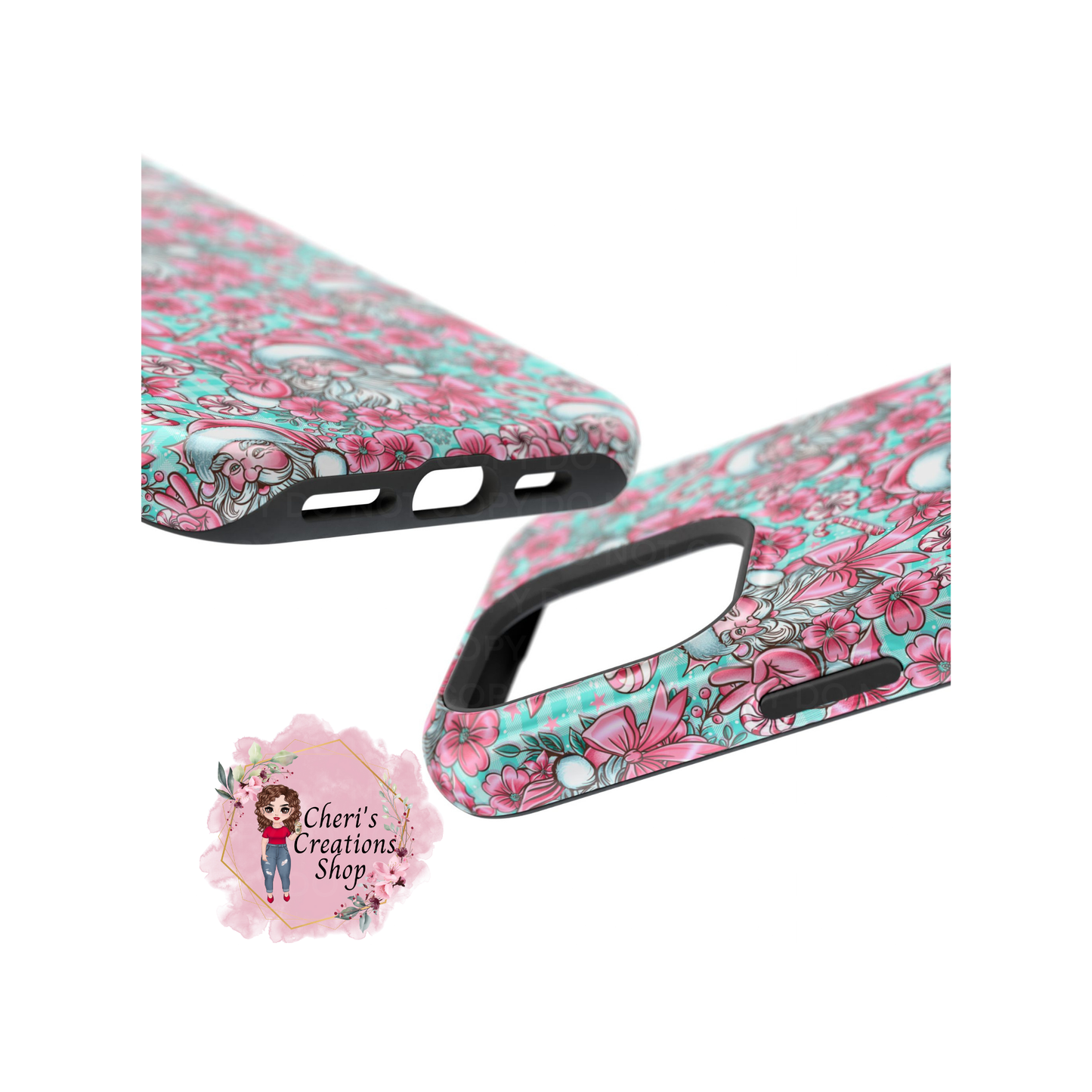 Pink Santa Magnetic Tough Case