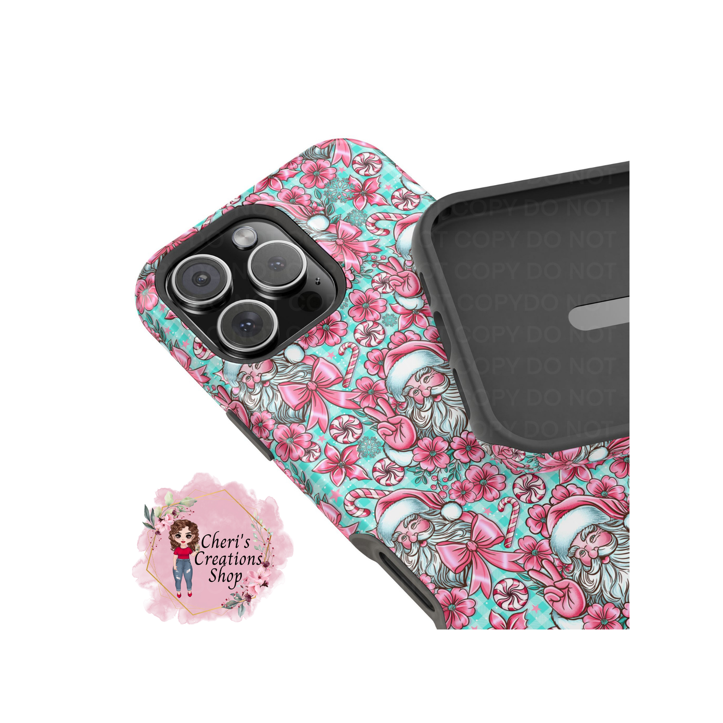 Pink Santa Magnetic Tough Case