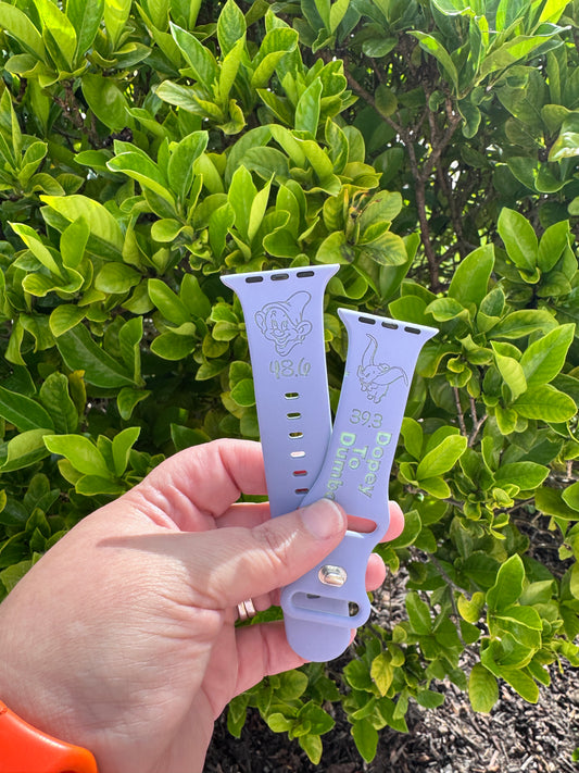 Apple Watch Band Compatible Dopey to DUMBO Engraved Watch Strap