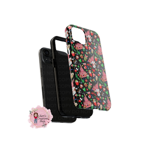Christmas Castle Black Tough Phone Case