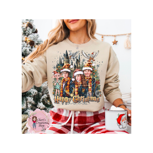 HP Happy Christmas Unisex Heavy Blend™ Crewneck Sweatshirt