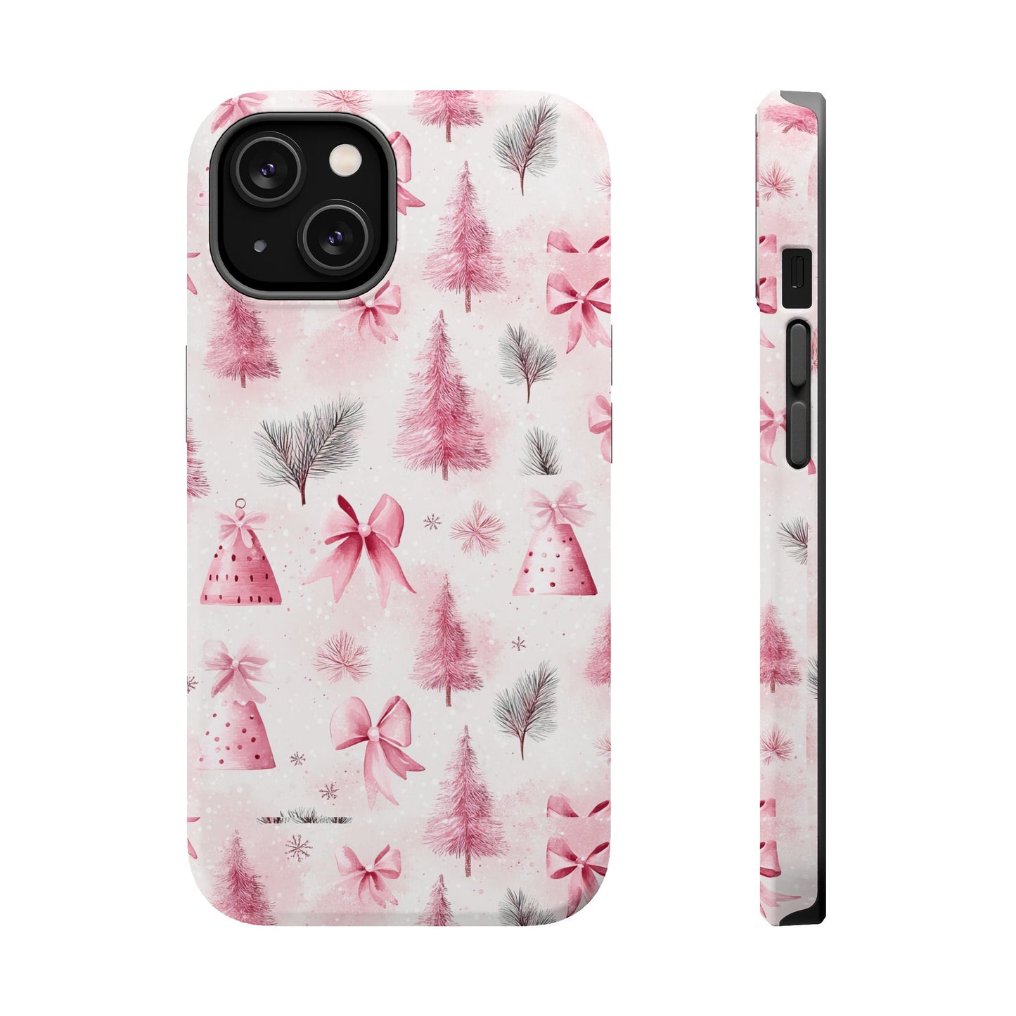 Pink Christmas Tree Magnetic Tough Case
