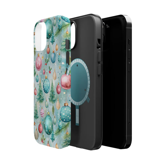 Watercolor Christmas Ornaments Magnetic Tough Case