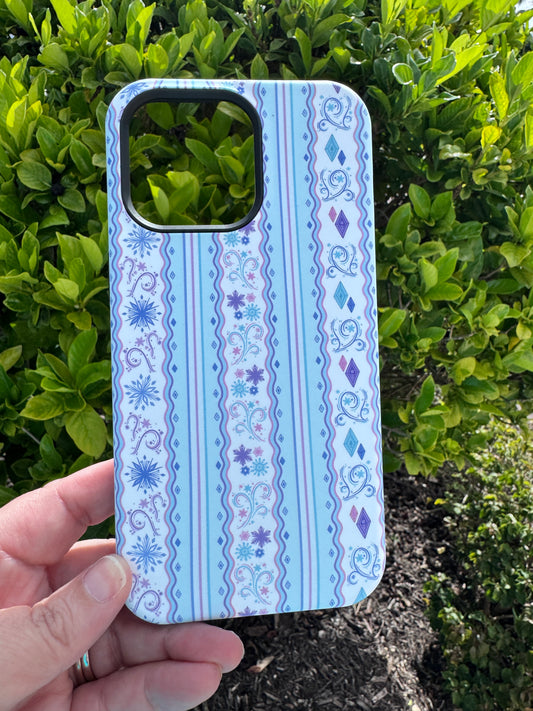 Coquette Disney Princess Elsa Inspired iPhone Case – Fairytale-Inspired Protective Phone Cover for Apple iPhone 16, 15, 14 | Magical Princess Aesthetic | Samsung