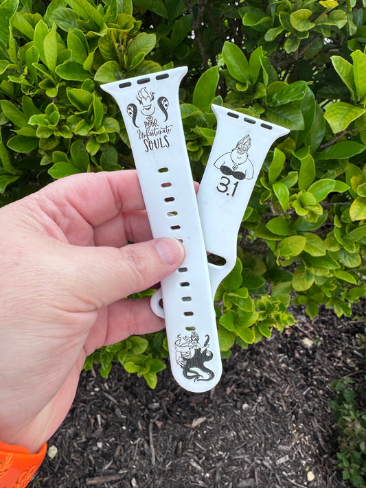 Apple Watch Band Compatible Disneyland Ursula 3.1 Engraved Watch Strap