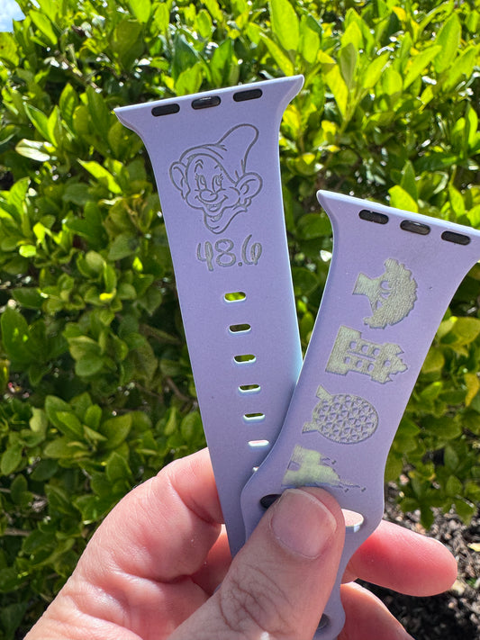 Apple Watch Band Compatible Marathon weekend Dopey 48.6 Engraved Watch Strap