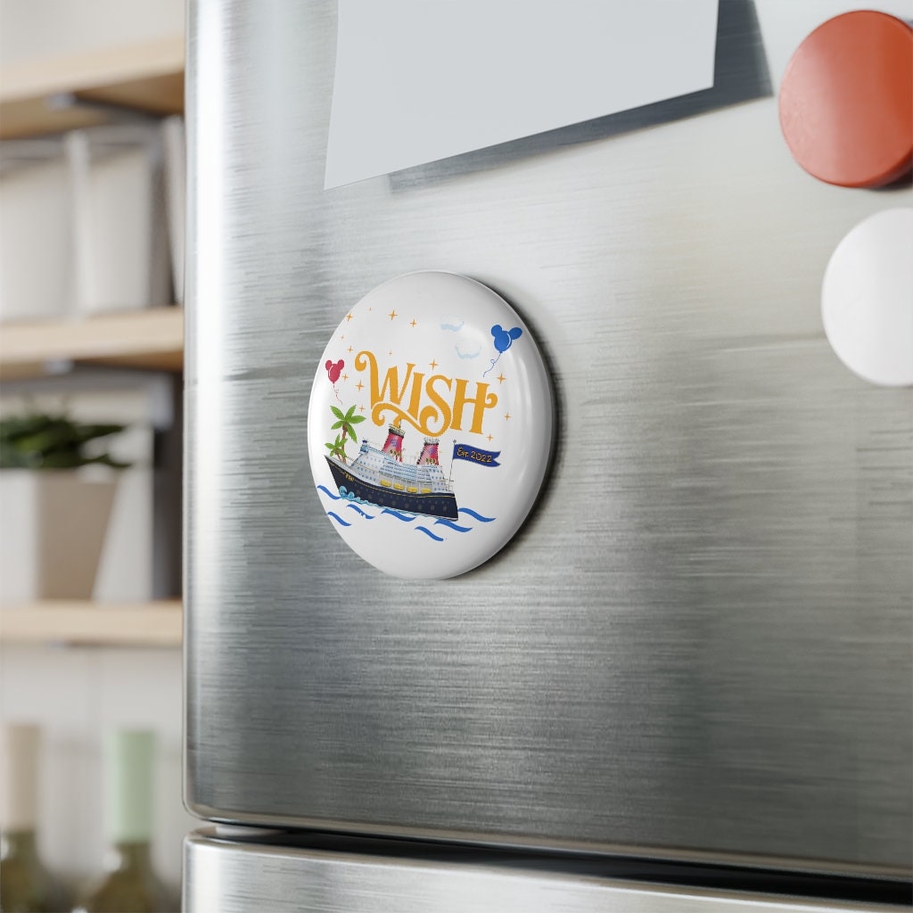 DCL WISH Button Magnet, Round (1 & 10 Pcs)